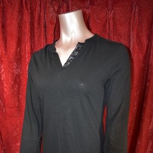 Gap Black Top Sequin Accents